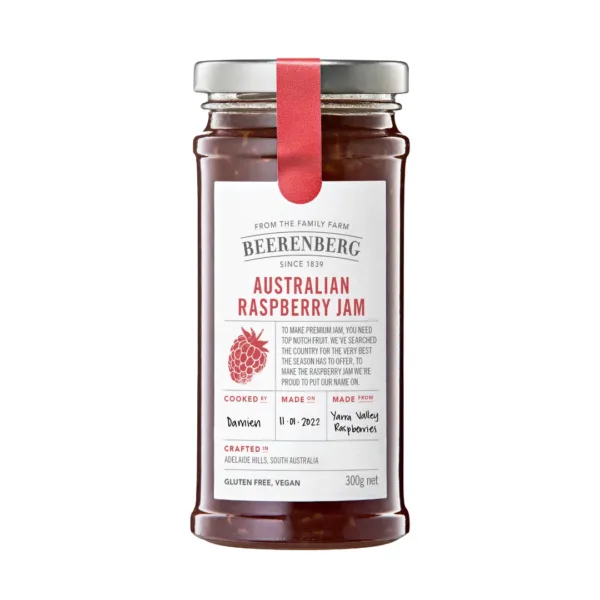 BEERENBERG Australian Raspberry Jam - 300g BEERENBERG Australian Raspberry Jam - 300g - Image 1