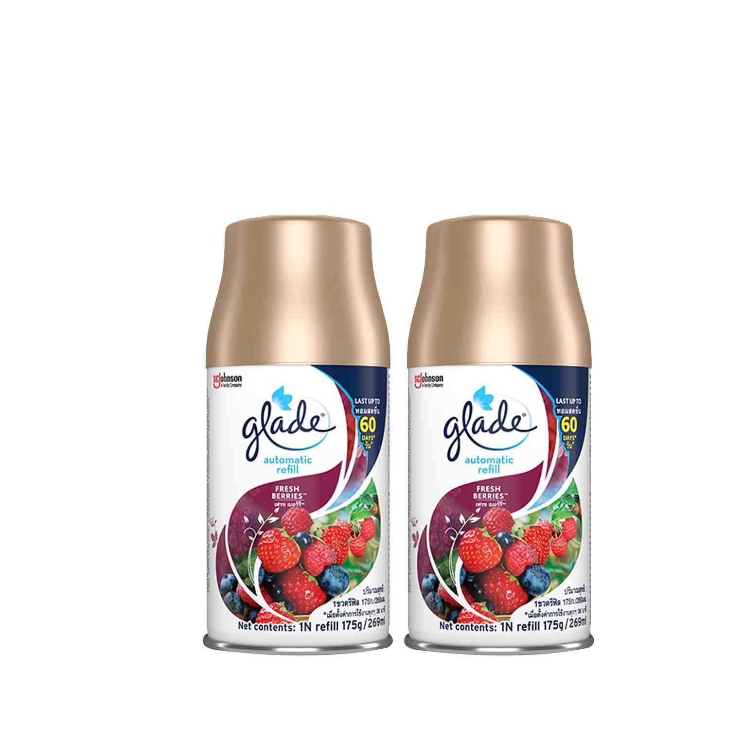 Glade Air Freshener Wild Berry Refill Value Pack 2x225ml Shopifull