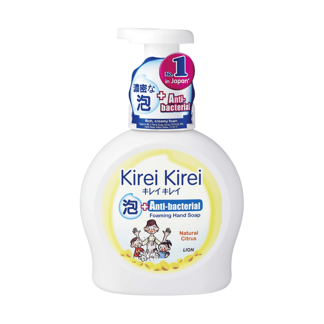 Kirei Kirei Anti-bacterial Foaming Hand Soap Natural Citrus 450ml ...