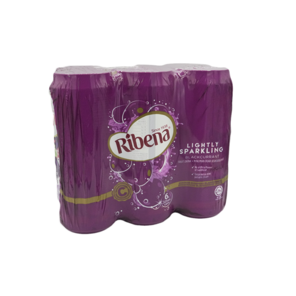 Ribena Blackcurrant Fruit Can Drink - Lightly Sparkling 6Pcsx325ml Ribena Blackcurrant Fruit Can Drink - Lightly Sparkling 6Pcsx325ml - Image 1