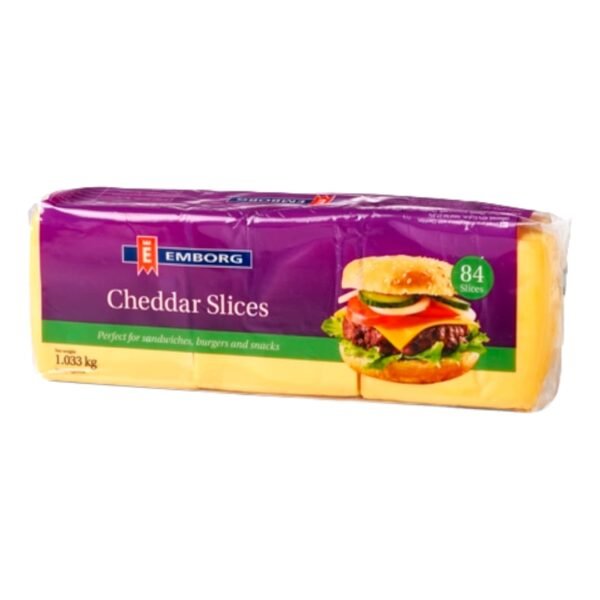 Emborg Cheddar slices, 1.033kg - Image 1