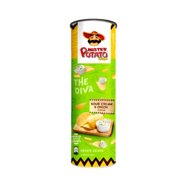 image-Photoroom - 2024-02-06T202420.468 Mister Potato Crisps Sour Cream & Onion Flavour - 125g - Image 1