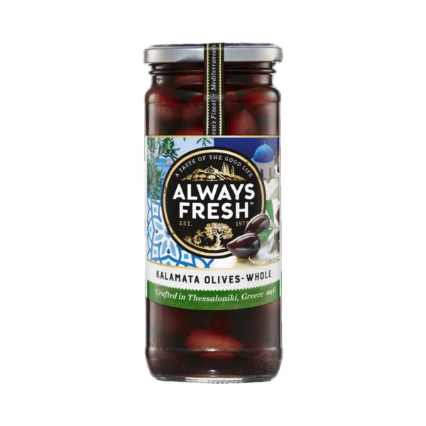 Always Fresh Kalamata Olives Whole - 440g - Image 1