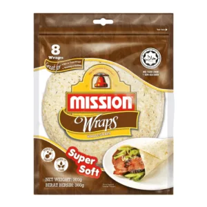 Mission Wraps Wholegrain Super Soft 8 pieces 360g