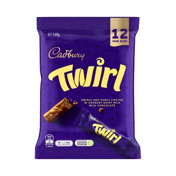 Cadbury Twirl Sharepack 12 Mini Bars - 168g - Image 1