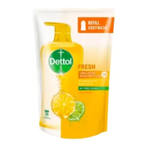 Dettol Refill Body Wash Fresh Long Lasting Odour Protection Antibacterial Bodywash Yuzu Citrus 900g
