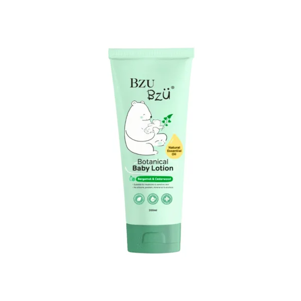 Bzu Bzu Botanical Bergamot & Cedarwood Baby Lotion - 200ml Bzu Bzu Botanical Bergamot & Cedarwood Baby Lotion - 200ml - Image 1