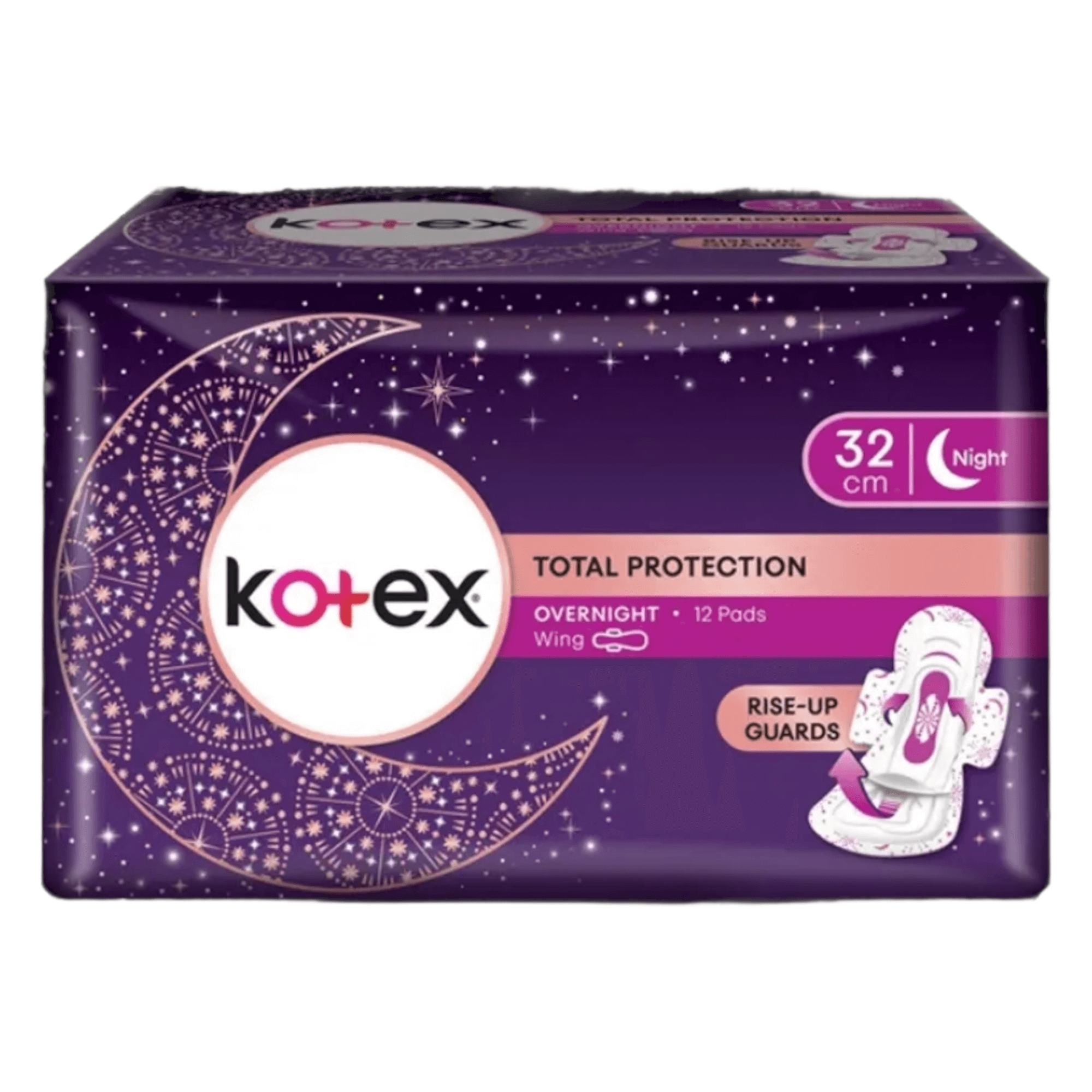 Kotex Total Protection Overnight Wing (32cm) 12 Pads – Shopifull