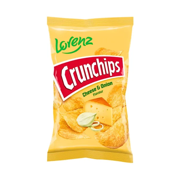 Lorenz Crunchips Cheese & Onion Flovour - 100g - Image 1
