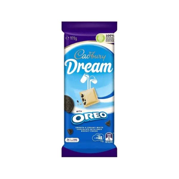 Cadbury Dream With Oreo Chocolate Bar - 170g - Image 1