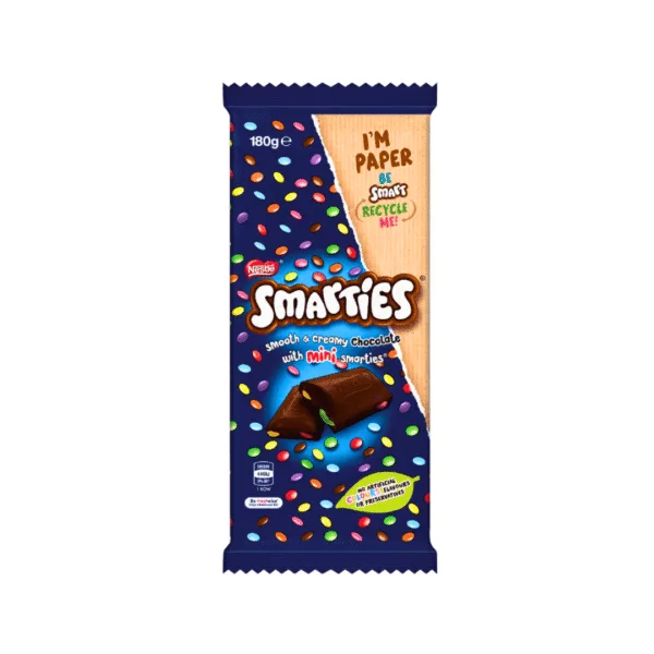Nestle Smarties Smooth & Creamy Chocolate Mini Bars - 180g Nestle Smarties Smooth & Creamy Chocolate Mini Bars - 180g - Image 1