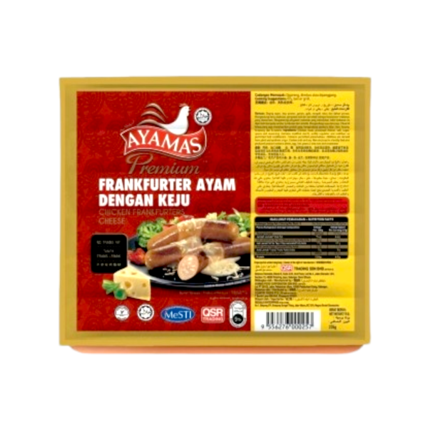 Ayamas Premium Frankfurther Chicken Frankfurther Cheese (Ayam Dengan Keju) 235g Ayamas Premium Frankfurther Chicken Frankfurther Cheese (Ayam Dengan Keju) 235g - Image 1