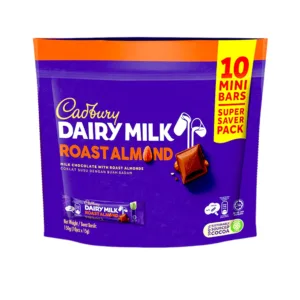 Cadbury Dairy Milk Roast almond Milk Chocolate With Roasted Almonds (10Pcsx15g) 150g