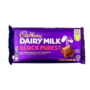 Cadbury Dairy Milk Black Forest With Chocolate With Jelly And Biscuits 160g