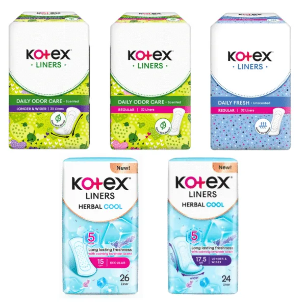 Kotex Scented , Unscented Liners - Image 1