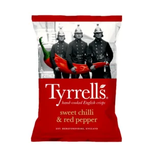 Tyrrells Hand-Cooked English Crisps Sweet chilli & Red Pepper 150g