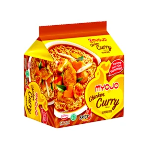 Myojo Chicken Curry Flavour Spicy Instant Noodles 5Pcsx83g