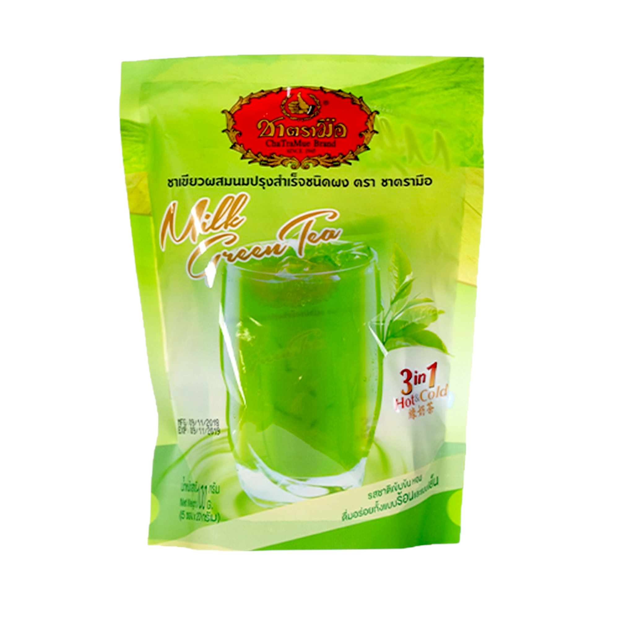 Cha Tra Mue Milk Green Tea 3 in 1 Milk Tea Powder Pack of 5