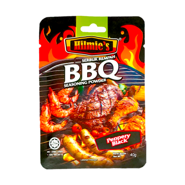 Hilmie's Bbq Seasoning Powder Peppery Black 40g Hilmie's Bbq Seasoning Powder Peppery Black 40g - Image 1