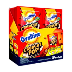 Ovaltine Crunchy Pop Chocolate Malt Flakes 15Packets x 8g