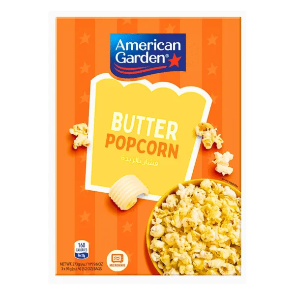 American Garden Butter Popcorn - 273g American Garden Butter Popcorn - 273g - Image 1