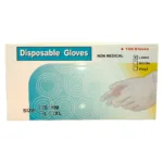 Disposable Gloves Indusry Grade Labor Gloves M Size White Latex Gloves - 100Pcs