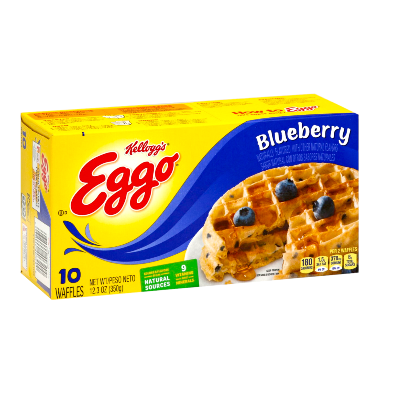 Kellogg’s Eggo Blueberry 10Pcs Waffles 350g – Shopifull