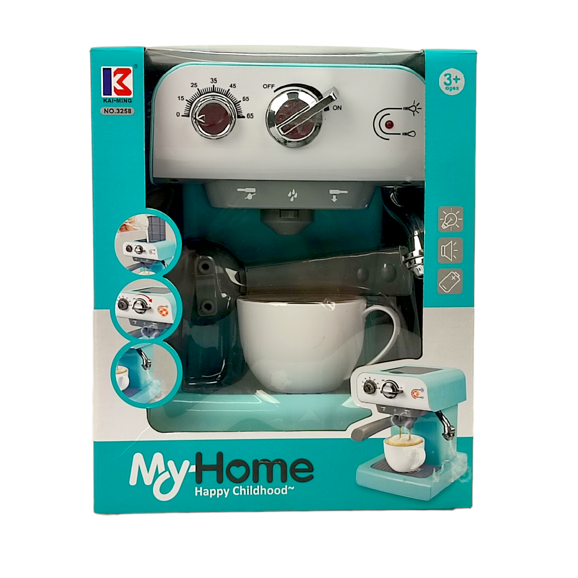  Kids Coffee Maker Toys with Realistic Light and Sound