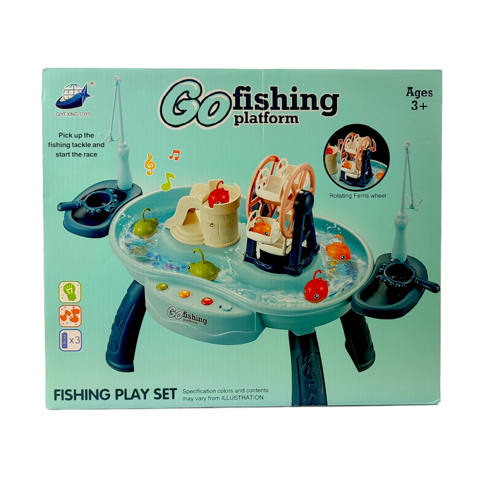 Go Fishing Platform Educational Fishing Platform Water Play Game Toys  Battery Operated Go Plastic Ferris Wheel Fishing Game Play Set For Toddlers  – Shopifull
