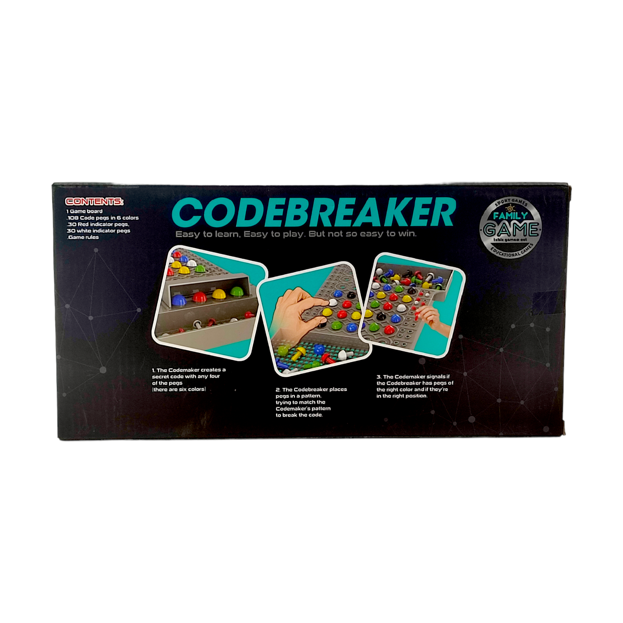 Codebreaker Secret Code Strategy Game Play Age 4+ – Shopifull