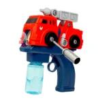 Jiadihong Fire Truck Bubble Gun Bubble Maker Blower Machine With 2 Bubble Solutions For Kids Bubble Blower For Bubble Blaster Party Favors Summer Toy (Fire Truck)