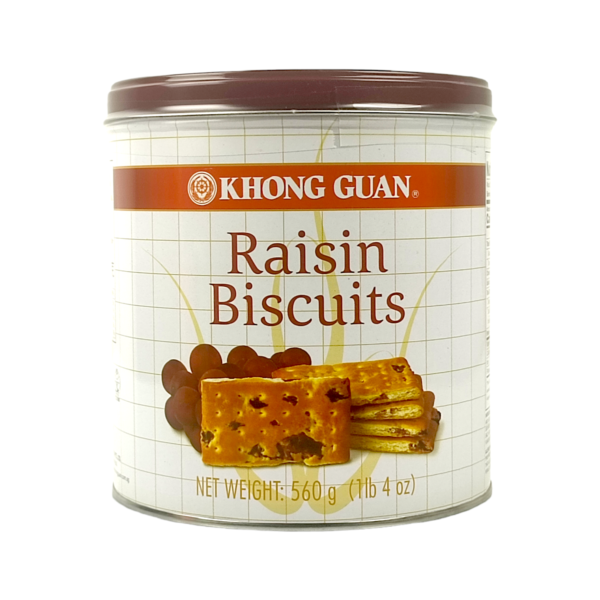 Khong Guan Raisin Biscuits (Tin) 560gm - Image 1