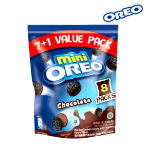Mini Oreo Sandwich With Chocolate Flavored Cream 8Pc x 20.4g
