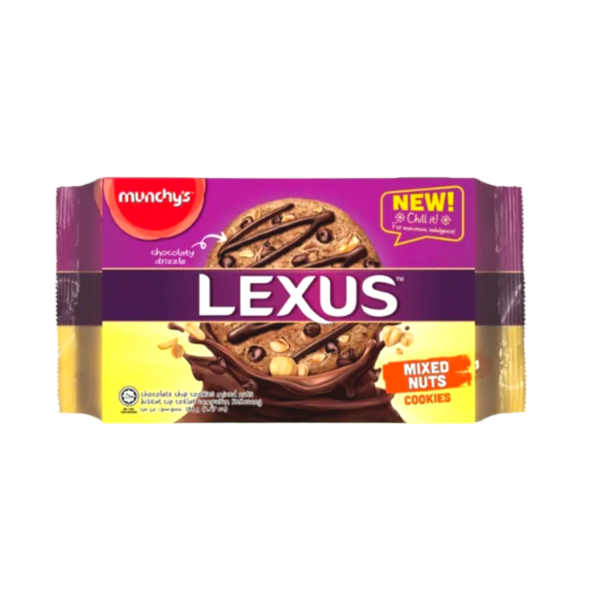 Munchy's Lexus Chocolate Chips Cookies Mixed Nuts 189g Munchy's Lexus Chocolate Chips Cookies Mixed Nuts 189g - Image 1