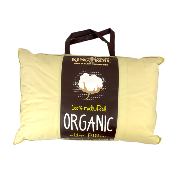 King Koil 100% Natural Organic Cotton Pillow 19" x 29" - Image 1
