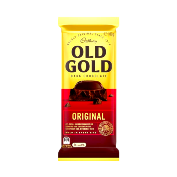 Cadbury Old Gold Dark Chocolate Original 180g - Image 1
