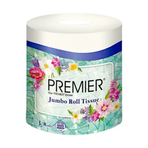 Premier Jumbo Roll Tissue 130m x 3 Rolls