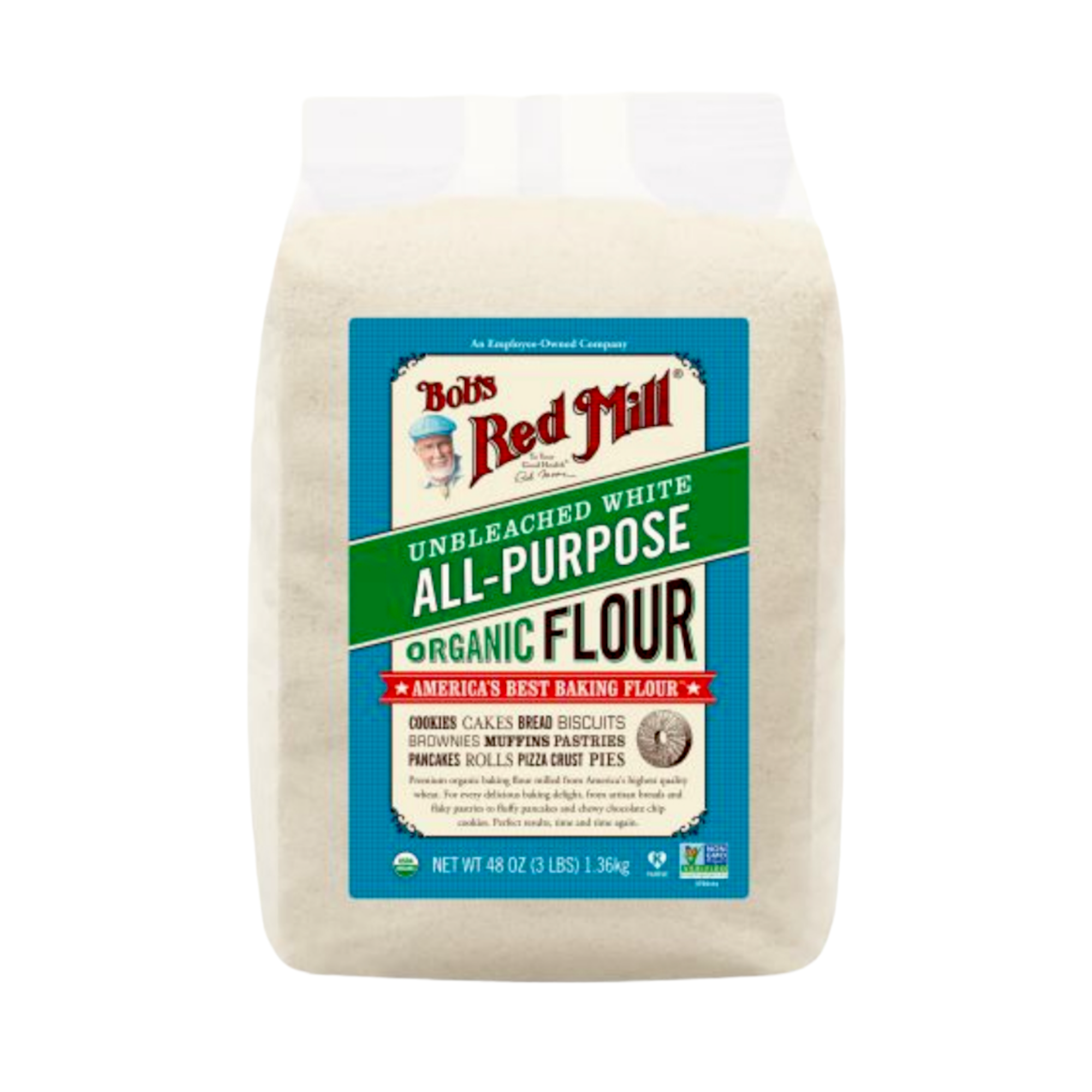 Bob’s Red Mill Organic Unbleached White All Purpose Flour 1 36kg Shopifull