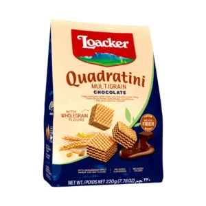 Loacker Quadratini Multigrain Chocolate 220g
