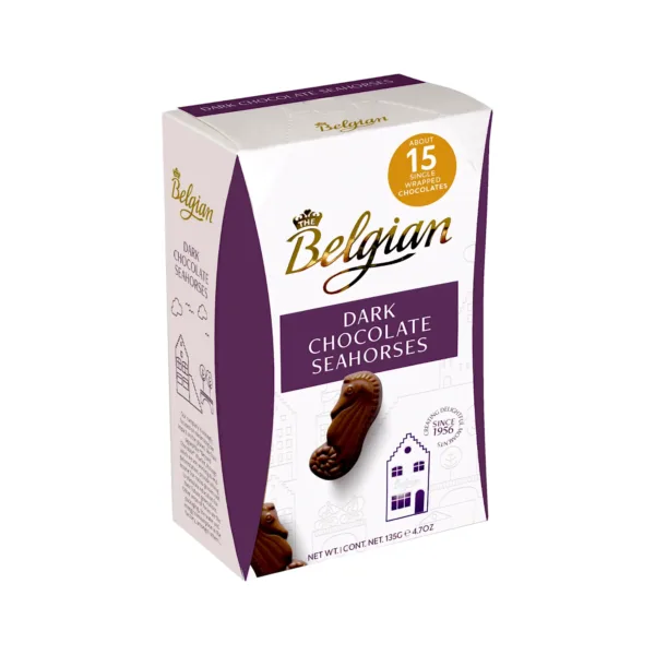 image-Photoroom - 2024-02-20T182153.977 Belgian Dark Chocolate Seahorses - 135g - Image 1