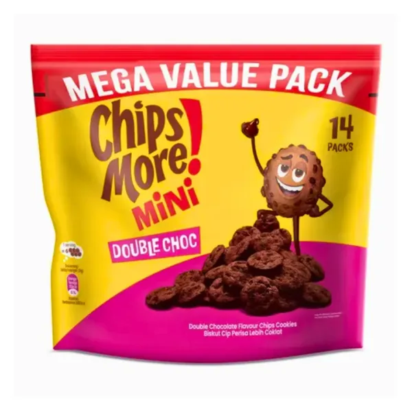 10 Chips More Mini Mega Value Pack Double Choc - 14X24g - Image 1