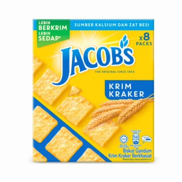 Jacobs Original Cream Crackers - Multipack 8x27gm - Image 1