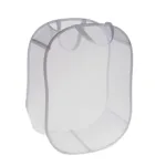 Jh Pop & Fold Laundry Bag (White) Size D11"xw18"xH24" (27.9cm x 45.7cm x 60.9cm)
