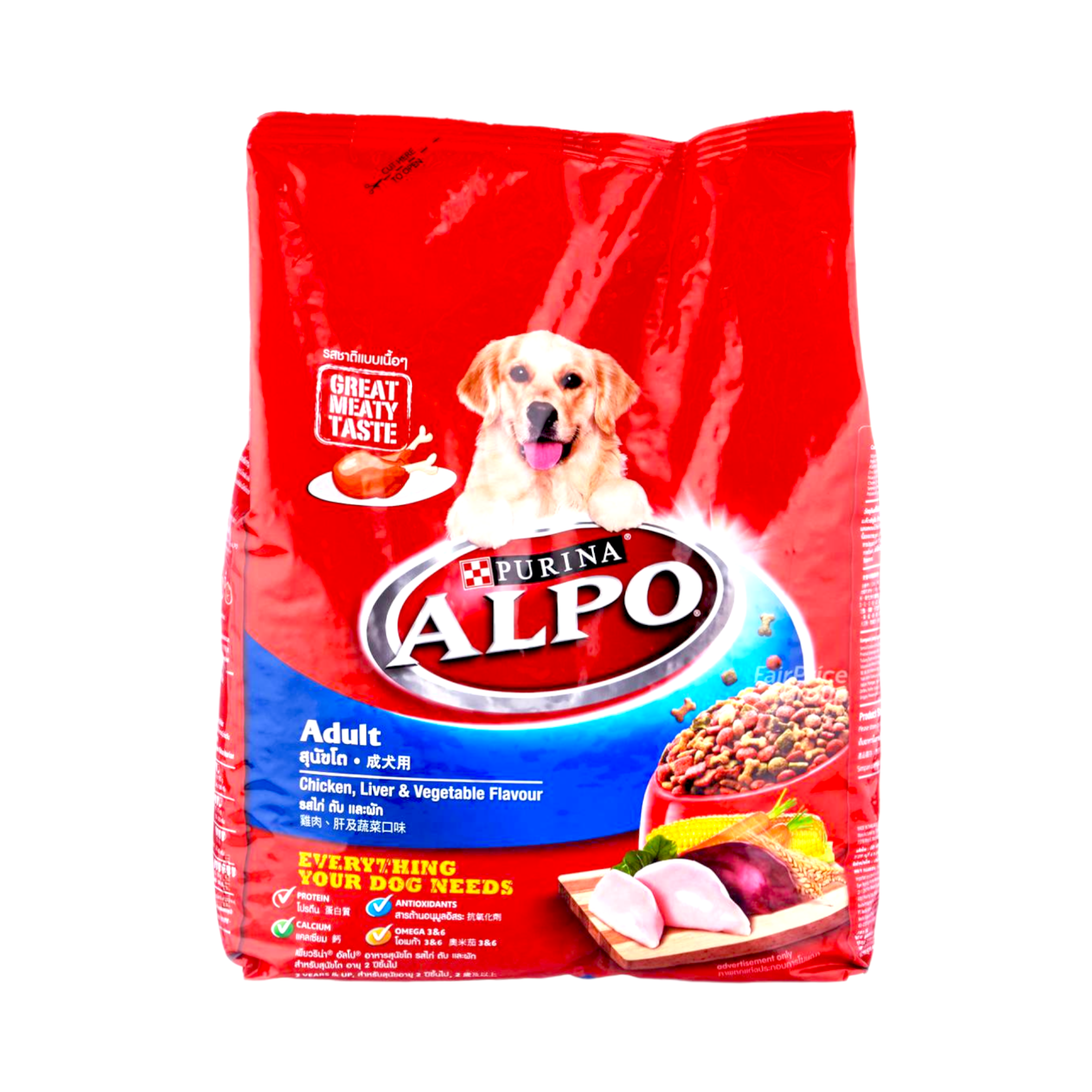 Alpo Adult Chicken, Liver & Vegetable Flavor 3kg – Shopifull