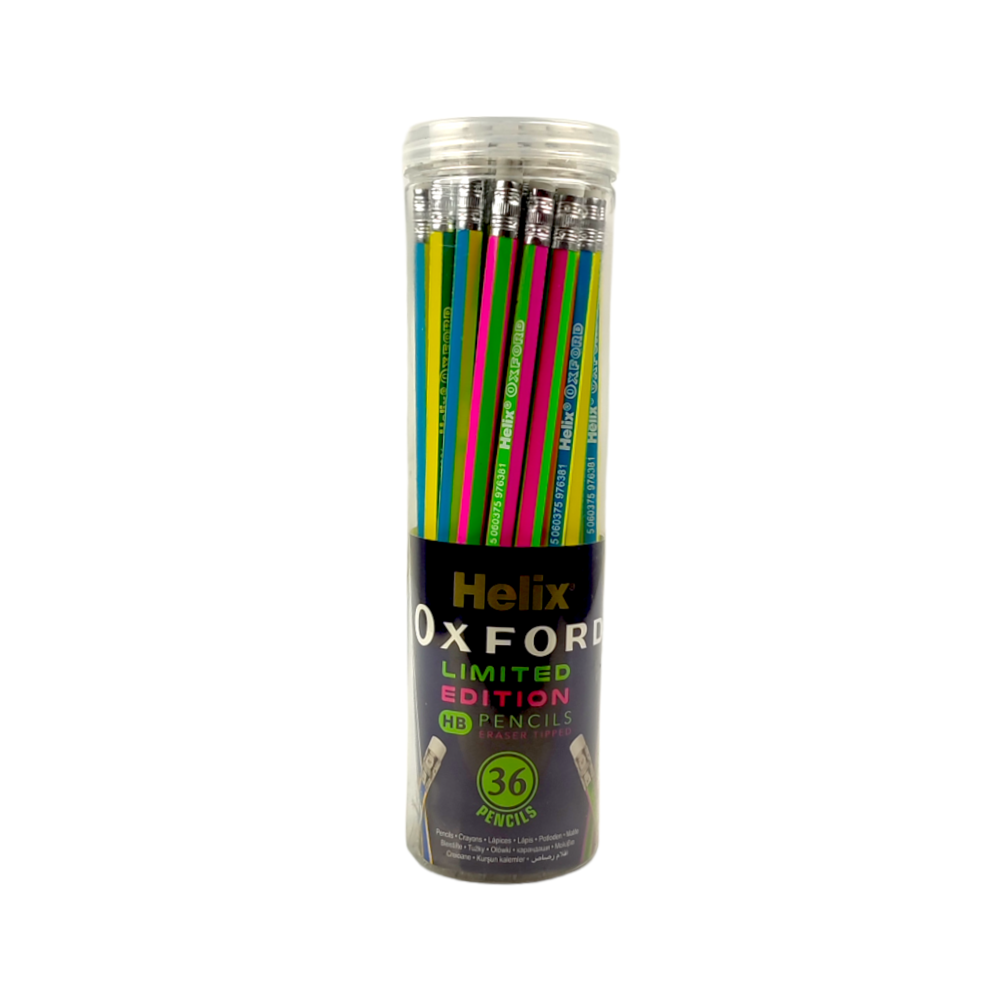 Helix Oxford HB Pencils Eraser Tipped Pencils With Rubber 36 Pencils ...