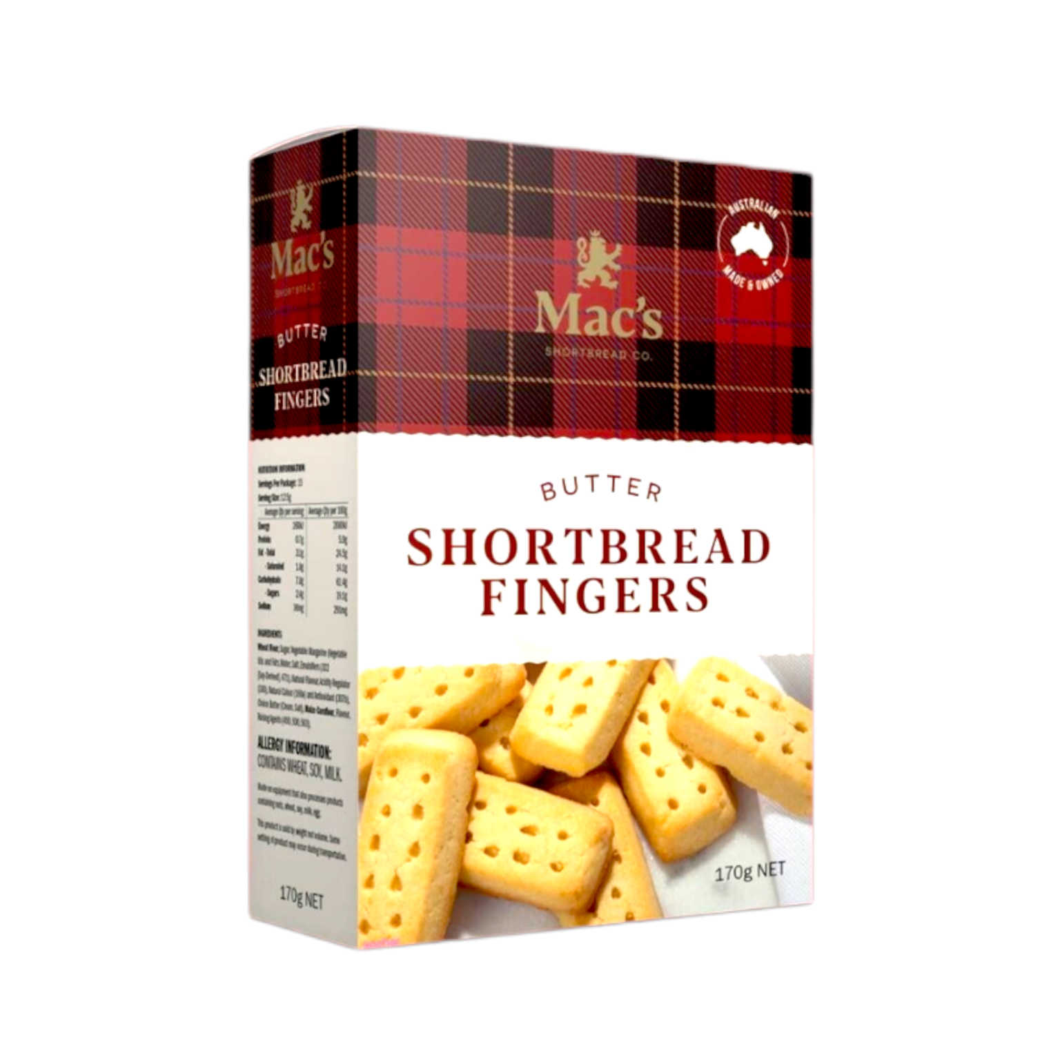 Mac’s Butter Shortbread Fingers 170g – Shopifull