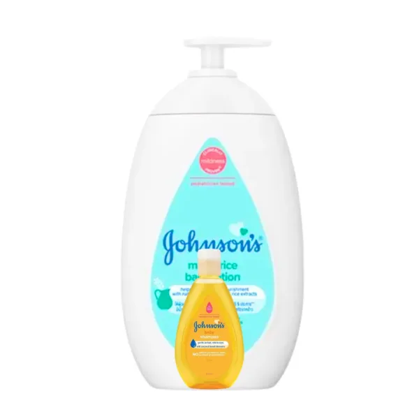 Johnsons Milk + Rice Baby Lotion - 500ml Johnsons Milk + Rice Baby Lotion - 500ml+50ml - Image 1