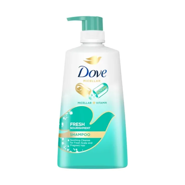 Dove Micellar + Vitamin Fresh Nourishment Shampoo - 650ml Dove Micellar + Vitamin Fresh Nourishment Shampoo - 650ml - Image 1