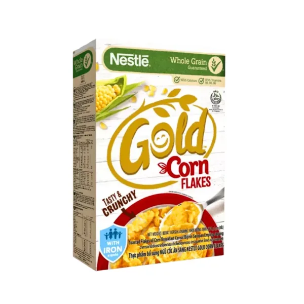 Untitled design - 2024-10-19T204411.198 Nestle Gold Corn Flakes Whole Grain - 275g+Free50g - Image 1