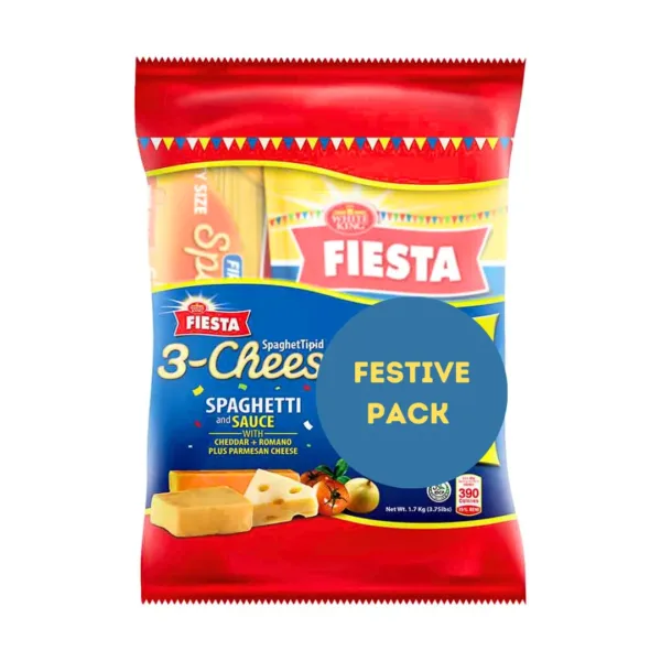 2 White King Fiesta Spaghetti 700g + 3 Cheese Spaghetti Sauce 900g - 1.6Kg - Image 1